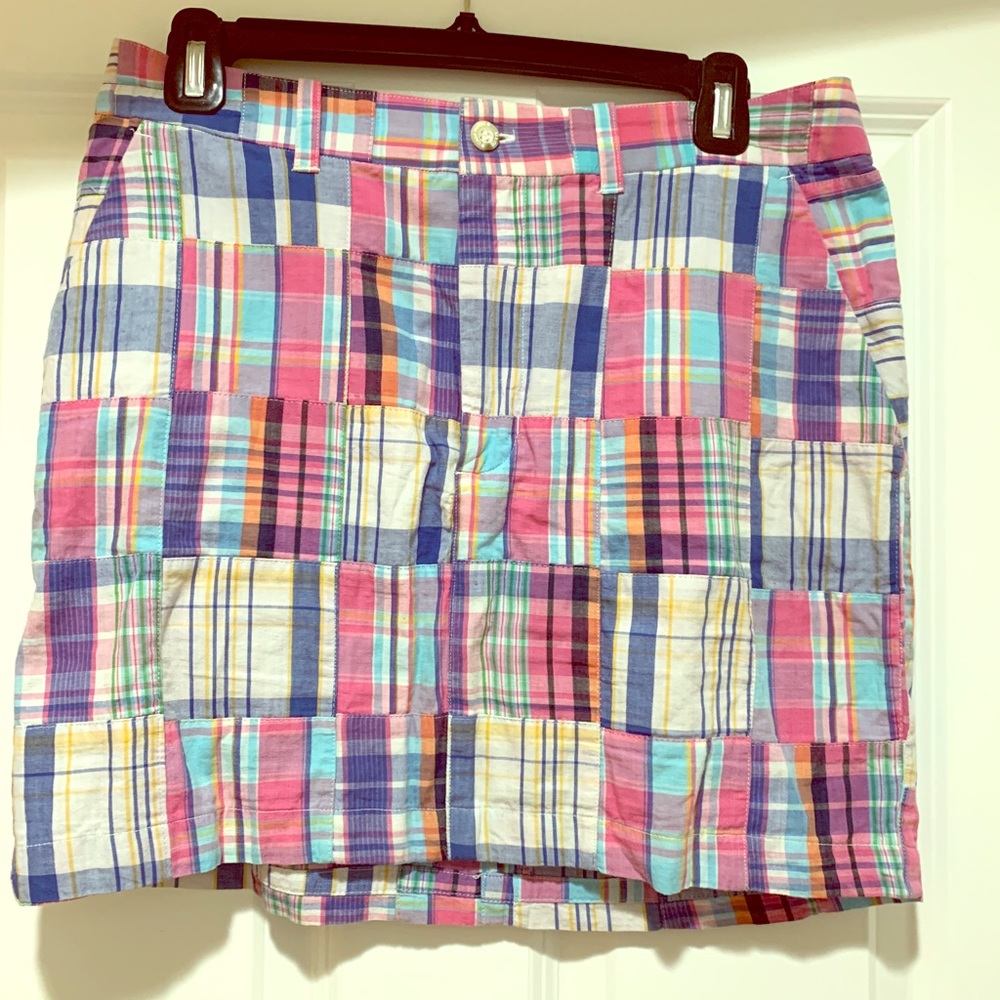Super cute mini madras skirt!